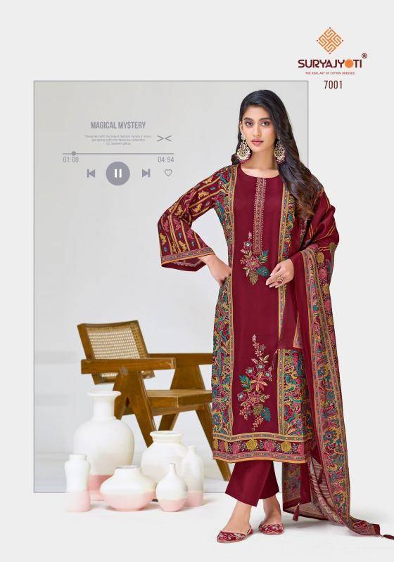 Suryajyoti kaamini vol-7 Dress material wholesale in Chennai